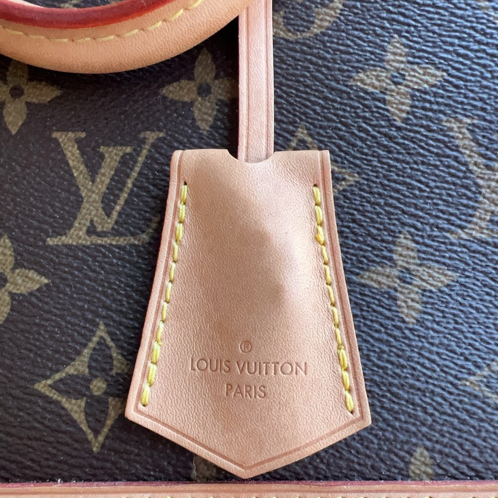 Louis Vuitton Monogram Satchel with Tan Accents - Picture 3 of 7
